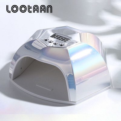 LOOTAAN 42 LED UV LED lampa na nechty na sušenie gélových lakov na nechty, profesionálna automatická detekcia 4 časovače, sušička na manikúru, farebný nástroj na nechty