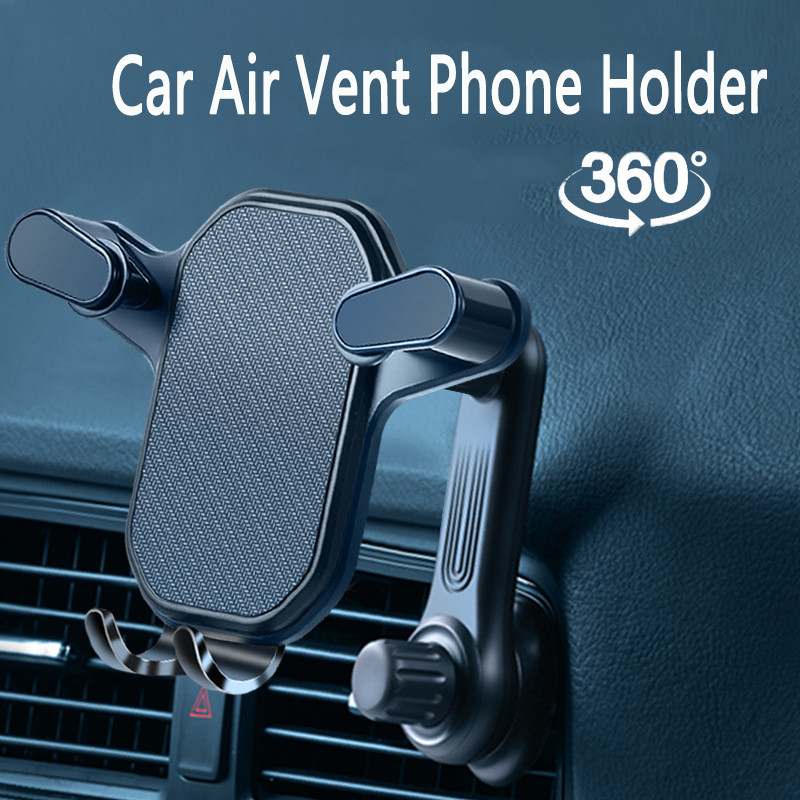 Suport pentru telefon DL în aerisire mașină Suport pentru telefon mobil Suport cu cârlig pentru rotație cu braț lung Suport pentru telefon auto pentru iPhone Xiaomi Samsung