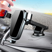 Suport pentru telefoane Sucker Suport pentru telefoane auto Fără suport magnetic GPS pentru iPhone 13 12 Max Xiaomi Huawei Samsung LG Gravity