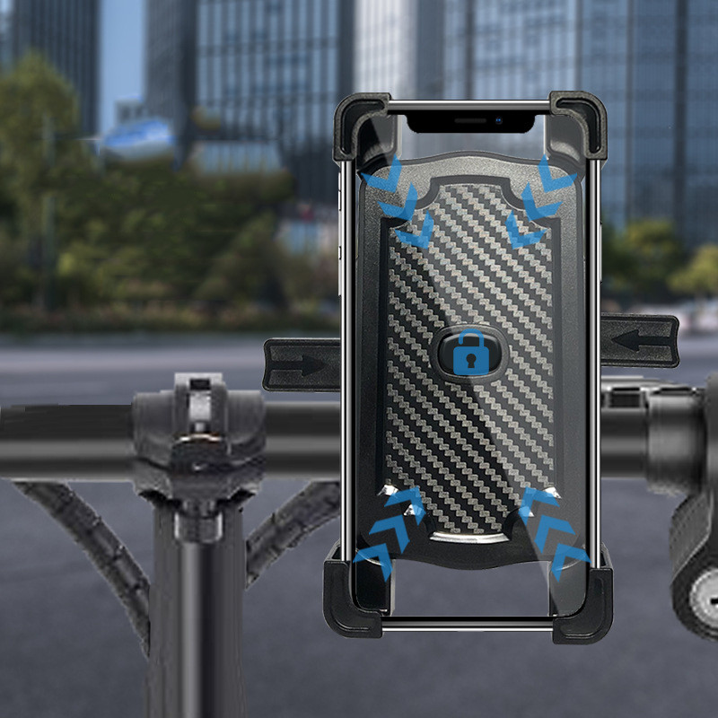 Držiak na telefón na bicykel a motocykel, vonkajší držiak na telefón, nárazuvzdorný navigačný držiak na mobilný telefón pre elektrické vozidlá