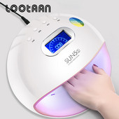LOOTAAN Új 2022 72W UV köröm lámpa 30 db Leds Beads Automatikus érzékelő szárító lámpa Minden géllakk LCD kijelzős manikűr eszközhöz