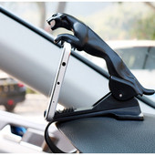 DL HUD universalus automobilinio telefono laikiklis Prietaisų skydelis mobiliojo laikiklio laikiklis Leopard Daugiafunkcis prispaudžiamas stovas, skirtas 4–6,5 colio telefonams