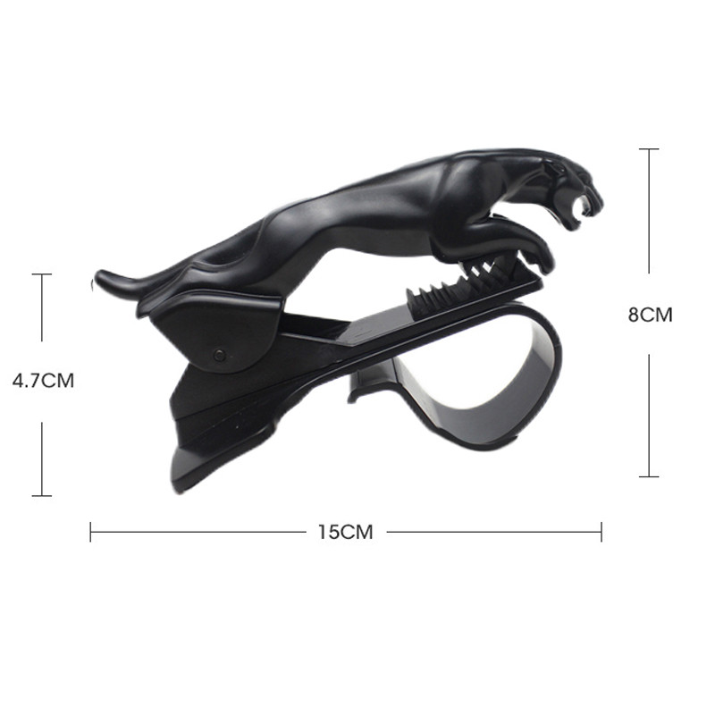 DL HUD universalus automobilinio telefono laikiklis Prietaisų skydelis mobiliojo laikiklio laikiklis Leopard Daugiafunkcis prispaudžiamas stovas, skirtas 4–6,5 colio telefonams