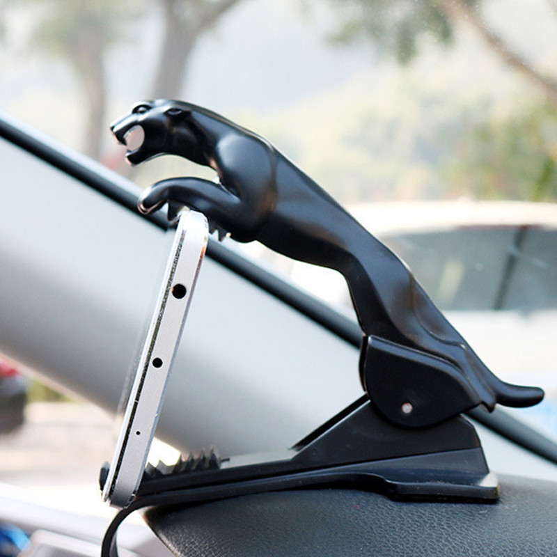 DL HUD universalus automobilinio telefono laikiklis Prietaisų skydelis mobiliojo laikiklio laikiklis Leopard Daugiafunkcis prispaudžiamas stovas, skirtas 4–6,5 colio telefonams