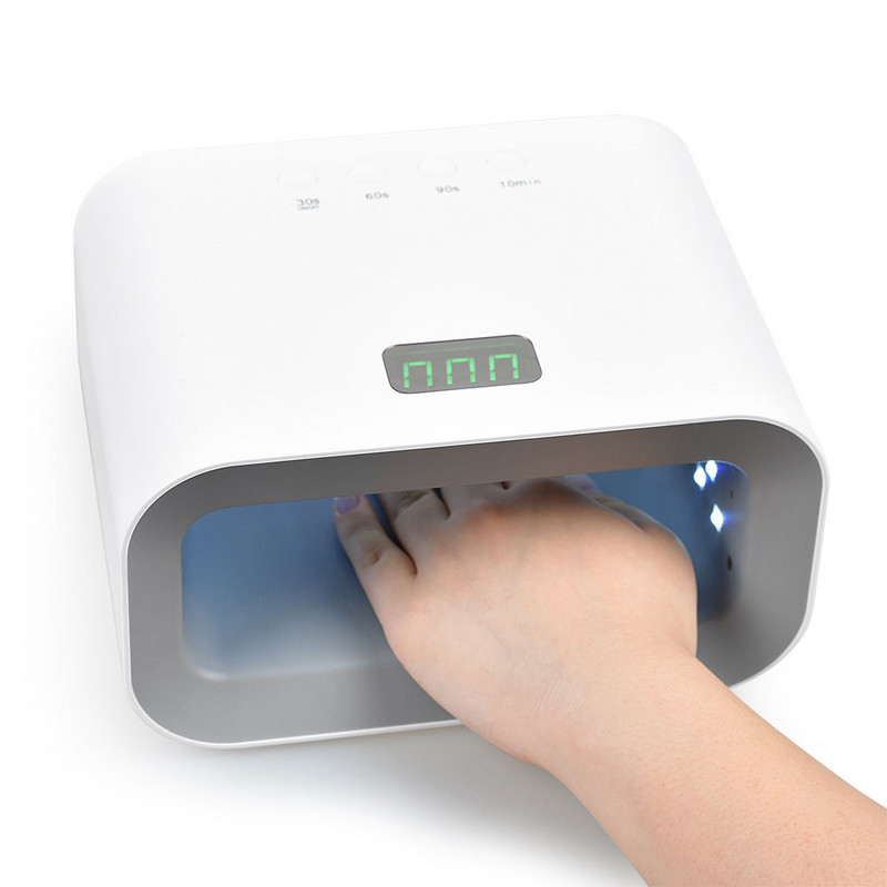 90 W-os nagy teljesítményű körömszárító gép géllakk szárításához Quick Dry LED UV lámpa Professzionális köröm lámpa bőrfehérítéshez