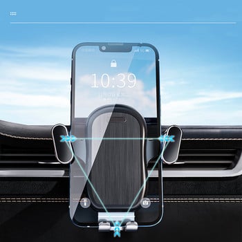 DL Gravity Car Phone Holder Мобилна стойка Поддръжка за мобилен телефон Универсална стойка за вентилационен отвор за кола за IPhone 13 12 11 Pro Max Samsung