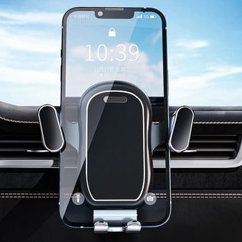 DL Gravity Car Phone Holder Мобилна стойка Поддръжка за мобилен телефон Универсална стойка за вентилационен отвор за кола за IPhone 13 12 11 Pro Max Samsung