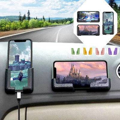 DL višenamjenski držač za telefon u automobilu, samoljepljiva nadzorna ploča, nosač za mobitel, zidni držač za telefon, stalak za spavaću sobu, dodatak za unutrašnjost automobila