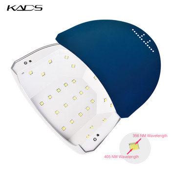 KADS 48W Сушилня за нокти 30 бр. LED UV лампа за всички видове Машина за втвърдяване на маникюр с гел лак 5s/30s/60s Таймер Автоматичен сензор Инструмент за нокти