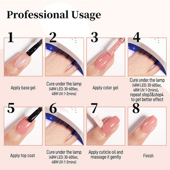 BORN PRETTY 10ml Σετ νυχιών UV LED Lamp Dryer With 11/43PCS Gel Nail Polish For Acrylic Extension Nail Art Tool Kit Manicure