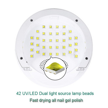 Νέος σχεδιασμός Ισχυρό στεγνωτήριο νυχιών Λάμπα LED υψηλής ισχύος UV για ωρίμανση όλων των βερνικιών νυχιών με τζελ Σαλόνι μανικιούρ για οικιακή χρήση