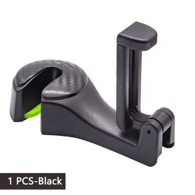 DL Carlig pentru tetiera auto Suport pentru telefon Suport pentru suport multifuncțional pentru telefon mobil Cârlig portabil de depozitare 2 în 1 Suport cârlig pentru spate scaun auto