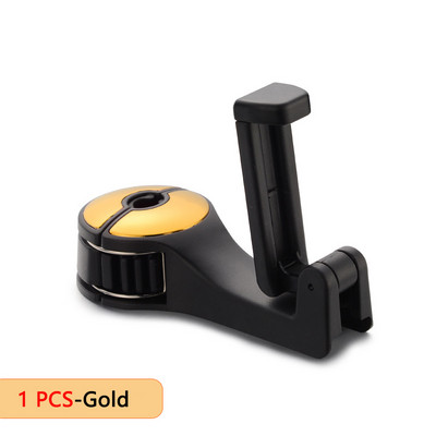 Cârlig pentru spate scaun auto DL 2 în 1 Suport pentru telefon Cârlig pentru tetiera Cârlig multifuncțional pentru suport pentru telefon mobil Cârlig portabil de depozitare pentru mașină