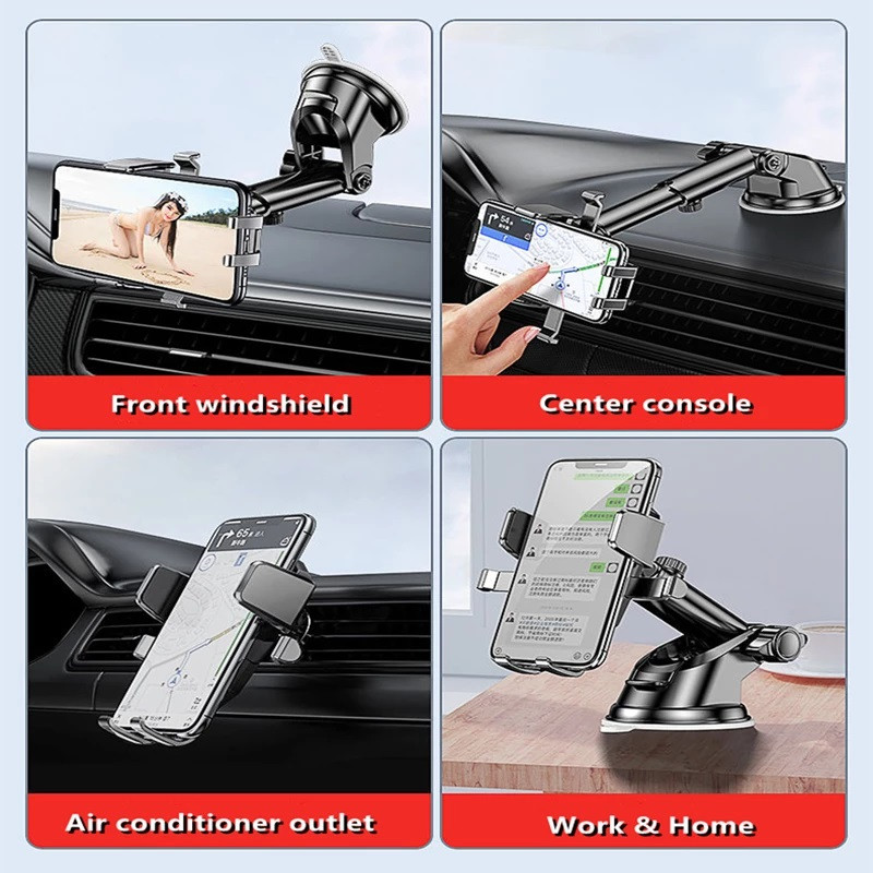 Sucker Car Phone Holder Mount Stand GPS Telefon Cell Suport iPhone 13 12 11 Pro Xiaomi Huawe Samsung Sucker Phone Holder in Car