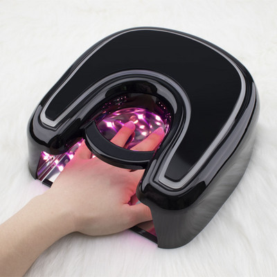 Új modell Pink Light UV LED lámpa újratölthető 48W Pro Cure vezeték nélküli gél szárító automatikus érzékelős gyorsan kötő manikűr gép