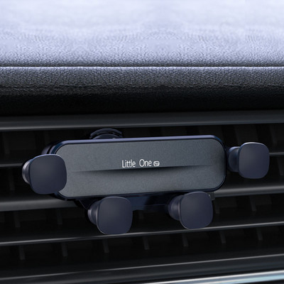 Прибиращ се държач за телефон за кола Gravity Air Vent Mount Stand Support за iPhone 14 13 12 Pro Xiaomi GPS Molbile Държач за мобилен телефон