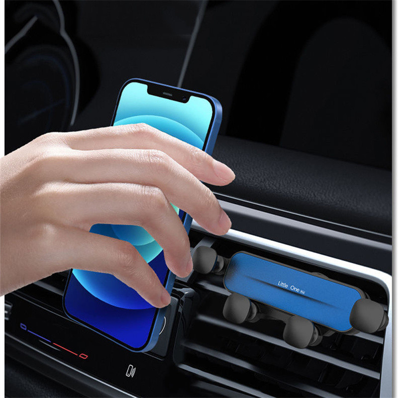 Behúzható autós telefon tartó Gravity Air Vent rögzítő állvány támogatás iPhone 14 13 12 Pro Xiaomi GPS Molbile mobiltelefon tartóhoz