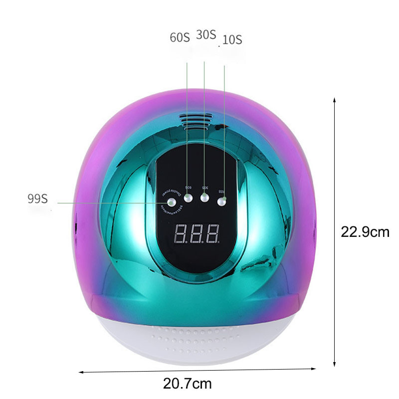 LOOTAAN 168W novo šareno sušilo za nokte UV LED lampa za sušenje laka za nokte Lampa za brzo sušenje noktiju Uređaj za pečenje manikure Oprema