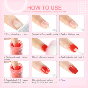 Dipping Nail Powder Set Sparkling Gradient Nail Glitter Natural Dry Dip Nail Chrome Decoration Kit