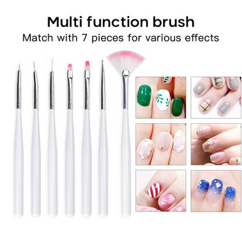 Σετ νυχιών για αρχάριους UV LED Lamp Dryer Extension Gel με 24 μοτίβα Sequined Nail Art DIY Set Set Soak Off Tools Manicure