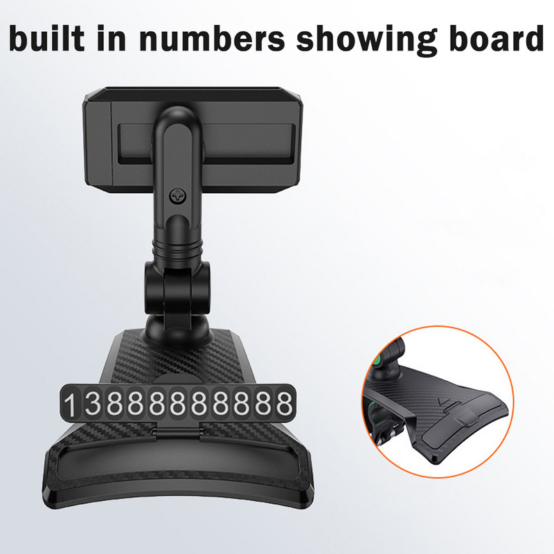 Kvaliteetne auto armatuurlaual pöörlev telefoniklambri hoidik, reguleeritav armatuurlaud, mobiiltelefoni alus 360 kraadi pöörlev GPS-klamber