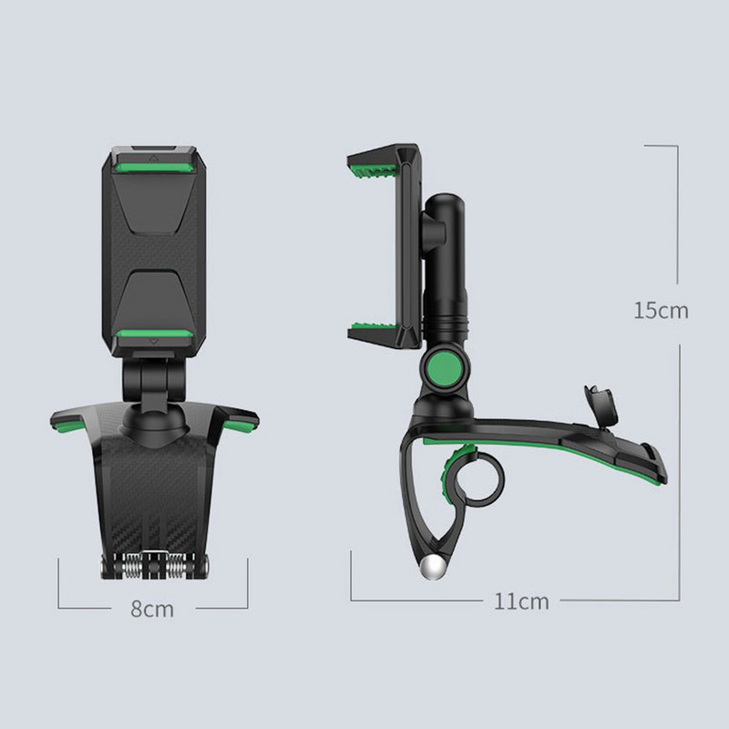 Kvaliteetne auto armatuurlaual pöörlev telefoniklambri hoidik, reguleeritav armatuurlaud, mobiiltelefoni alus 360 kraadi pöörlev GPS-klamber