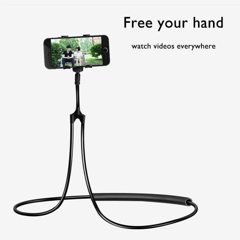 Univerzálny flexibilný držiak na mobilný telefón, držiak na krk a pás, držiak na mobil, držiak na selfie, stojan na stôl, držiak na telefón do auta