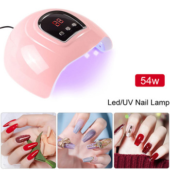 Σετ ημιμόνιμο βερνίκι νυχιών με λάμπα UV Dryer Gel Nail Polish Varnish Soak Off Nail Lacqus Base Top Coat For Nail Art