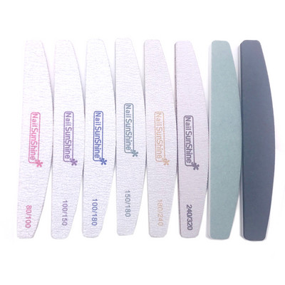 8 buc./set hârtie șmirghel pentru pile de unghii set tampon de lustruit bloc de lustruit cu gel UV bloc lavabil pentru pile de unghii acrilic șmirghel instrumente de manichiură