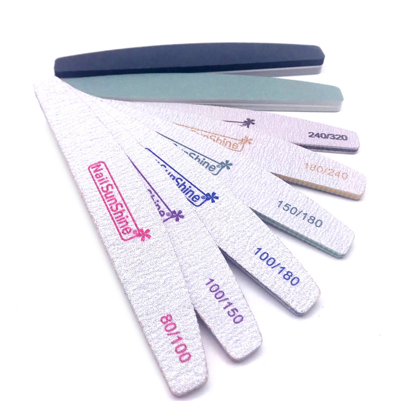 8 buc./set hârtie șmirghel pentru pile de unghii set tampon de lustruit bloc de lustruit cu gel UV bloc lavabil pentru pile de unghii acrilic șmirghel instrumente de manichiură