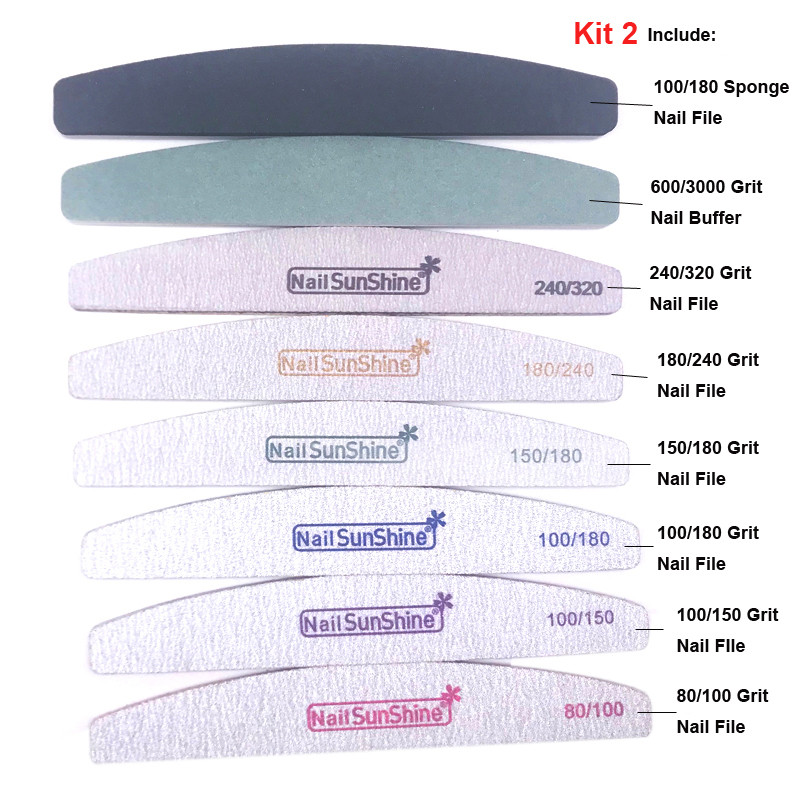 8 buc./set hârtie șmirghel pentru pile de unghii set tampon de lustruit bloc de lustruit cu gel UV bloc lavabil pentru pile de unghii acrilic șmirghel instrumente de manichiură