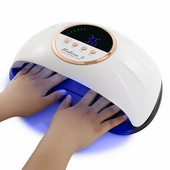 2022 Didelės erdvės UV nagų fototerapijos lempa Šiuolaikinė 6/3 LED nagų lemputė greitai džiovinama želė nagų manikiūro mašina tinka dviem rankoms