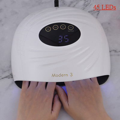2022 Didelės erdvės UV nagų fototerapijos lempa Šiuolaikinė 6/3 LED nagų lemputė greitai džiovinama želė nagų manikiūro mašina tinka dviem rankoms