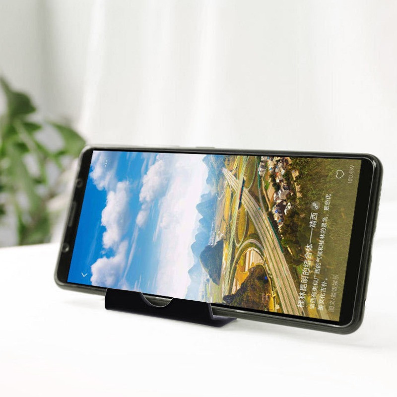 Prijenosni držač za telefon Stolni stalak za mobilni telefon Stolni držač za iPhone 12 11 Huawei Xiaomi Mi Samsung Plastični držač za radnu površinu