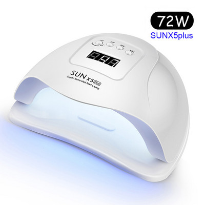 2 Az 1-ben 78 W-os LED UV lámpa elektromos körömfúró géppel gél lakk szárító köröm lámpához 30s/60s Time Auto Sensor Manikűr eszköz