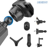 Aerisire universală pentru mașină, 17 mm, clemă de suport pentru cap bilă pentru suport magnetic pentru telefon auto, suport gravitațional, suport pentru încărcător pentru mașină
