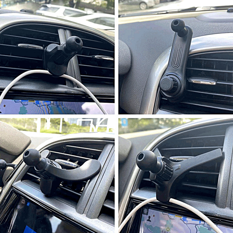 Aerisire universală pentru mașină, 17 mm, clemă de suport pentru cap bilă pentru suport magnetic pentru telefon auto, suport gravitațional, suport pentru încărcător pentru mașină