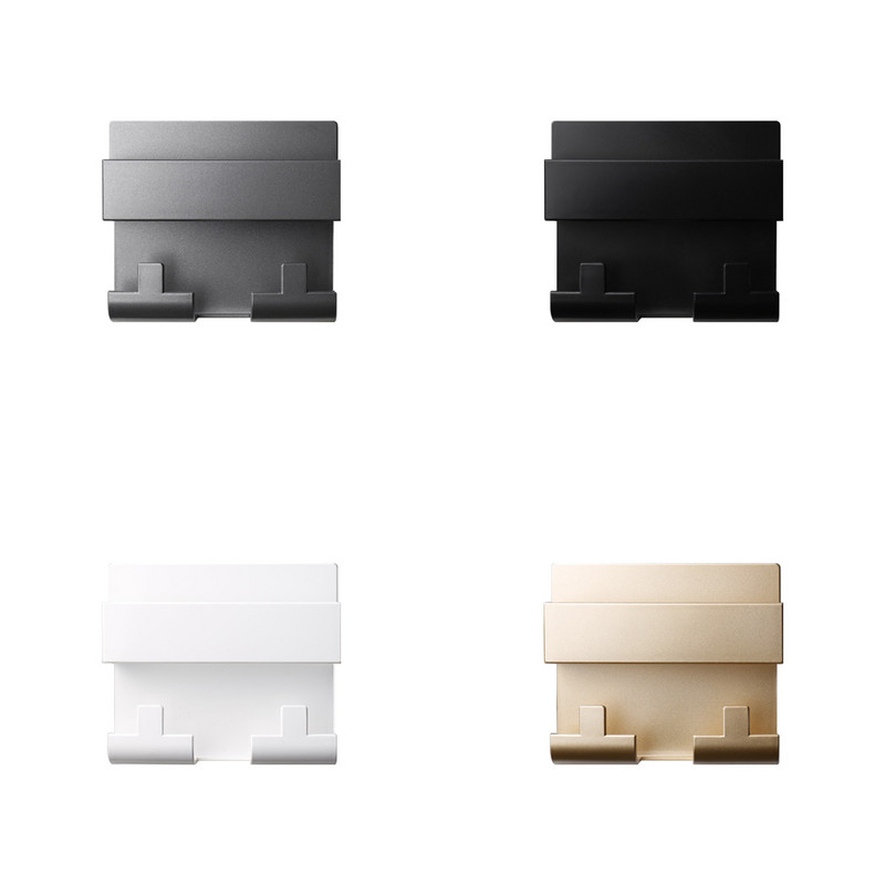 Universaalne pasta stiilis seinale kinnitatav telefonihoidik Mobiiltelefoni laadimise seinahoidik Vannitoa köögi riputusalus