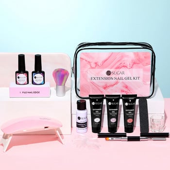 UR SUGAR Extension Nail Gel Kit Quick Extension Clear White Pink Gel UV Building Hard Gel Polish Enhancement manicure