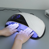 Új modern 1 db UV LED lámpák kettős kézhez Nail Art 69 LED géllakk kötő köröm lámpák manikűr szárító