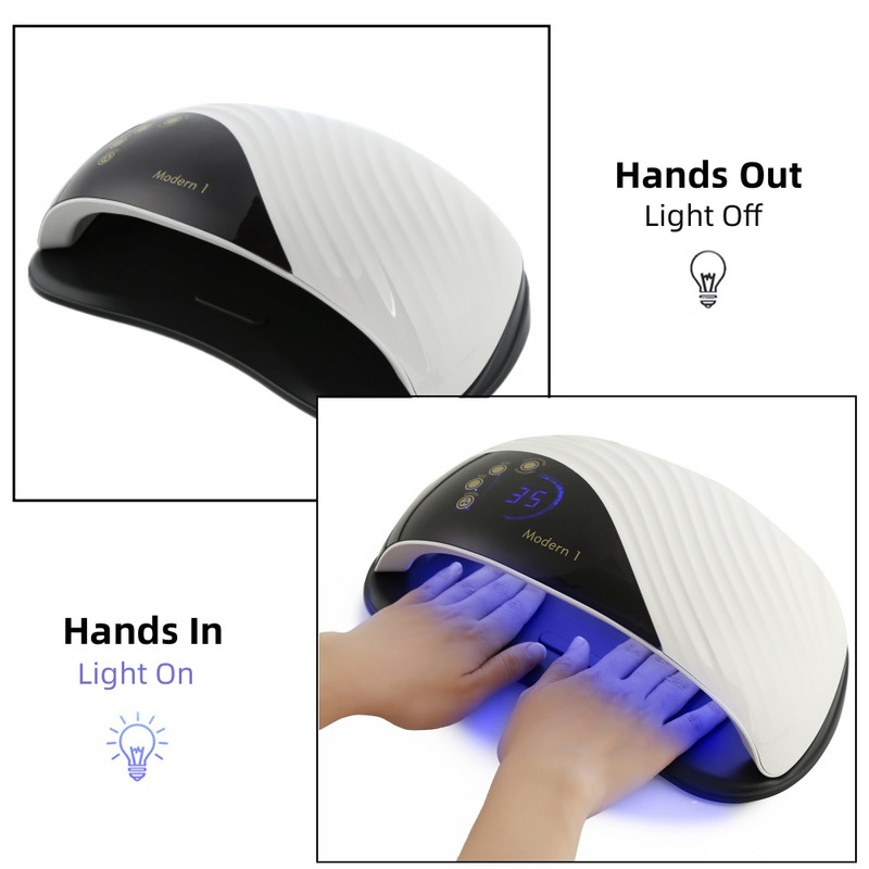 Új modern 1 db UV LED lámpák kettős kézhez Nail Art 69 LED géllakk kötő köröm lámpák manikűr szárító