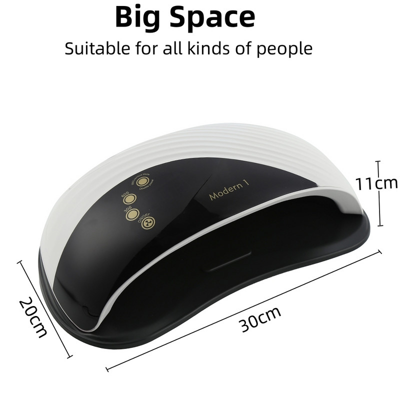 Új modern 1 db UV LED lámpák kettős kézhez Nail Art 69 LED géllakk kötő köröm lámpák manikűr szárító