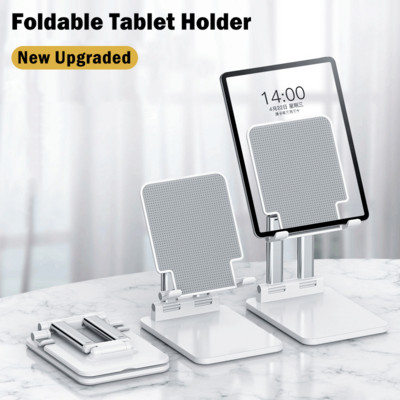 Skladací držiak na tablet pre iPad, stolný stojan, nastaviteľný držiak na mobilný telefón pre iPhone Pro Max Xiaomi Huawei Samsung