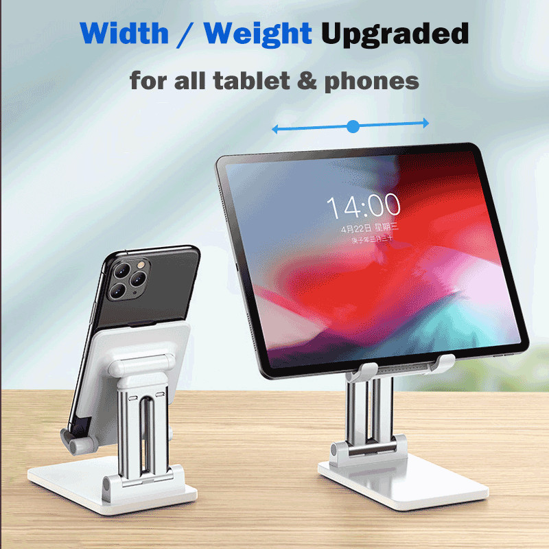 Sklopivi držač tableta za iPad Stolni stalak Podesivi nosač za mobilni telefon za iPhone Pro Max Xiaomi Huawei Samsung