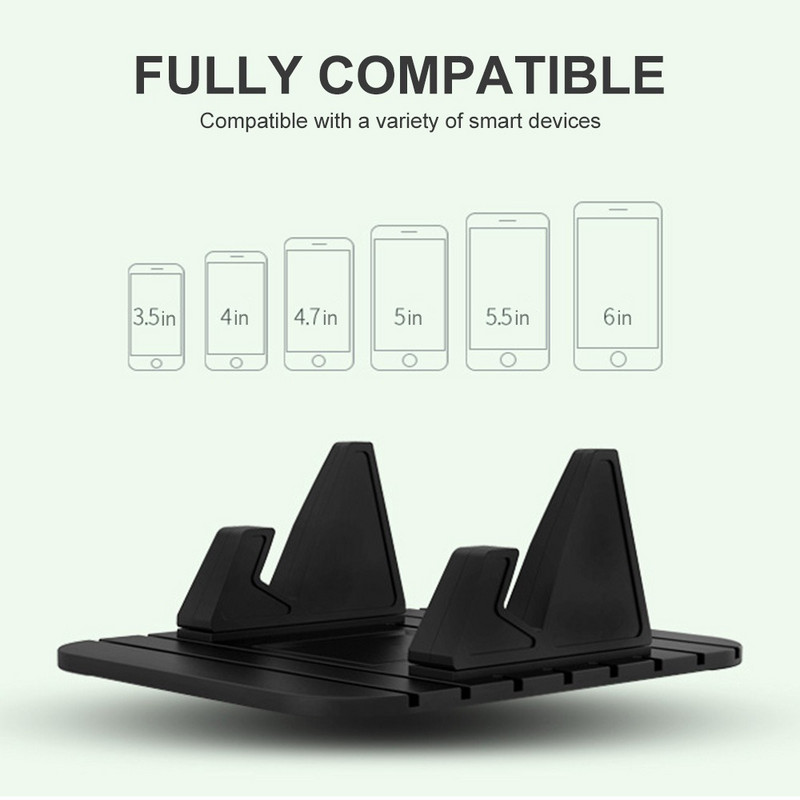 Silikonski protuklizni držač za mobitel u automobilu Podloga za postolje za nadzornu ploču Univerzalni GPS nosač za iPhone Samsung Xiaomi Huawei