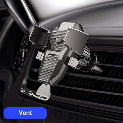 Suport pentru telefon mobil pentru tabloul de bord al mașinii Suport universal pentru telefon mobil Suport auto pentru ventilație Suport GPS pentru iPhone Samsung