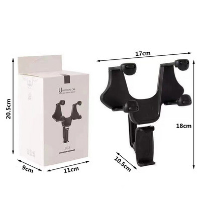 Auto tahavaatepeegli nutitelefonid rippuv hoidik GPS-i kinnitusalus Universaalne stabiilne mobiiltelefoni riputusklamber iPhone Androidile