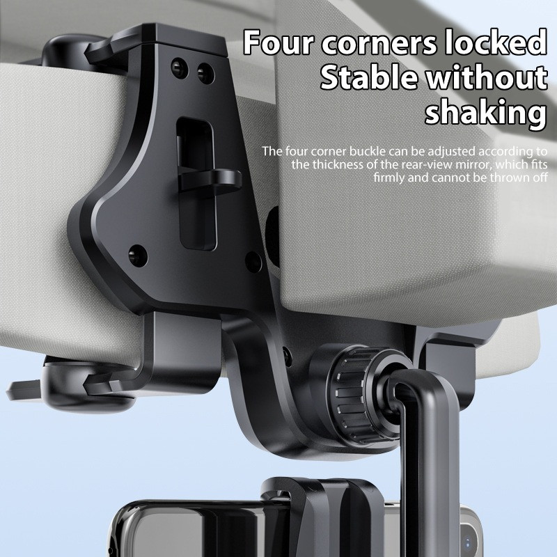 Auto tahavaatepeegli nutitelefonid rippuv hoidik GPS-i kinnitusalus Universaalne stabiilne mobiiltelefoni riputusklamber iPhone Androidile