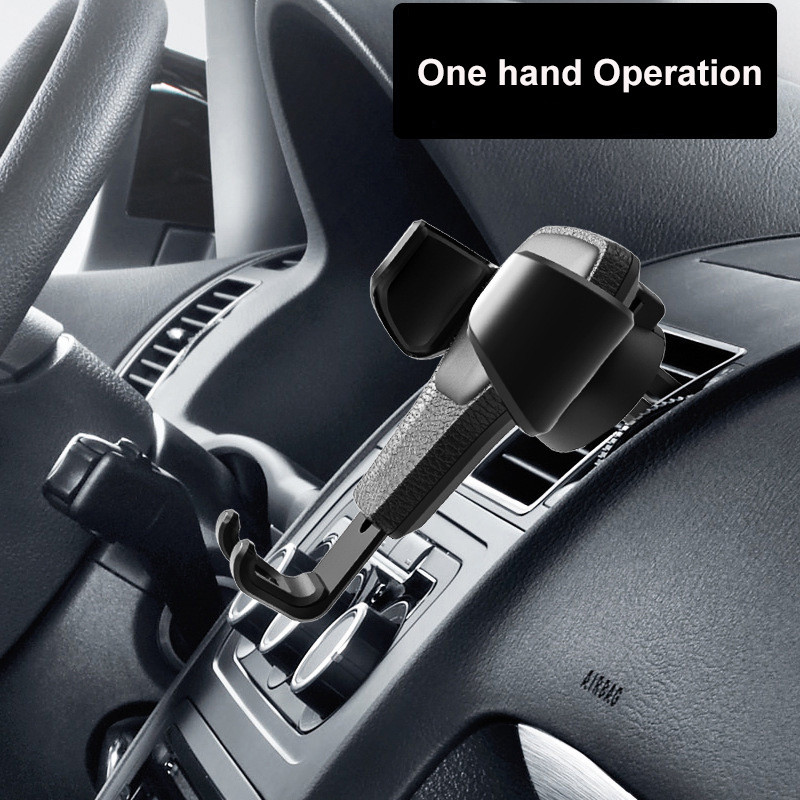 Suport auto gravitațional pentru telefon Suport cu clemă pentru aerisire Suport mobil pentru mobil Suport smartphone pentru GPS pentru iPhone 13 12 Xiaomi Samsung
