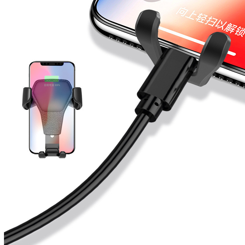 Suport auto gravitațional pentru telefon Suport cu clemă pentru aerisire Suport mobil pentru mobil Suport smartphone pentru GPS pentru iPhone 13 12 Xiaomi Samsung